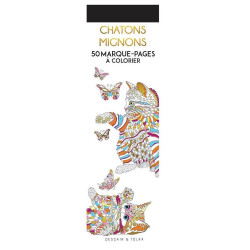 Marque-pages à colorier Chatons mignons - Dessain et Tolra