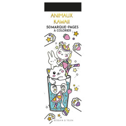 Marque-pages à colorier Animaux Kawaii - Dessain et Tolra