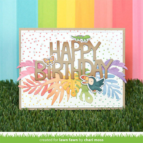 Papier uni Watercolor wishes rainbow Cornaline