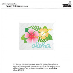 Dies set Hibiscus 8 pcs