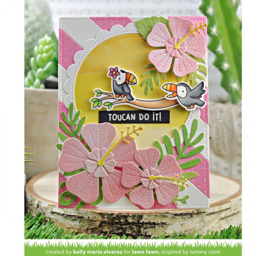 Dies set Hibiscus 8 pcs