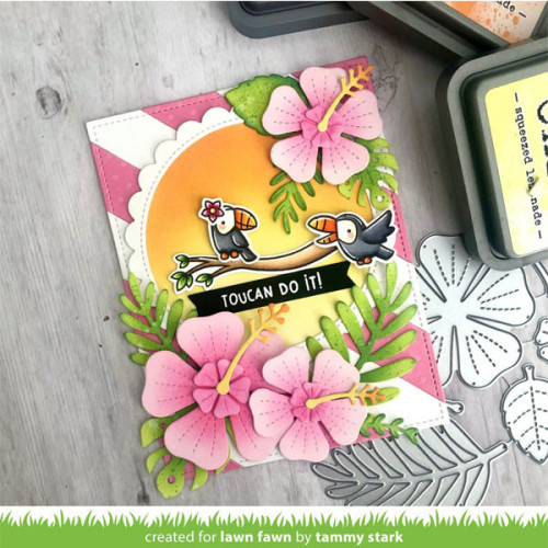 Dies set Hibiscus 8 pcs