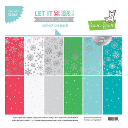 Bloc de papiers 30,5 x 30,5 cm Let It Shine Snowflakes