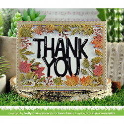 Dies set Cadre feuilles d'automne