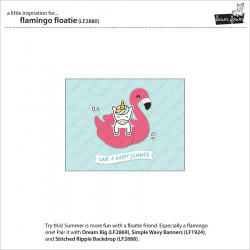 Matrice de découpe Die Bouée Flamand Rose 6 pcs