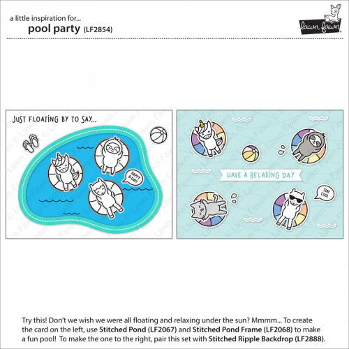 Matrice de découpe Die Soirée Piscine 11 pcs