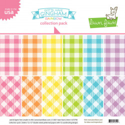 Papier pack de collection Gotta have gingham rainbow