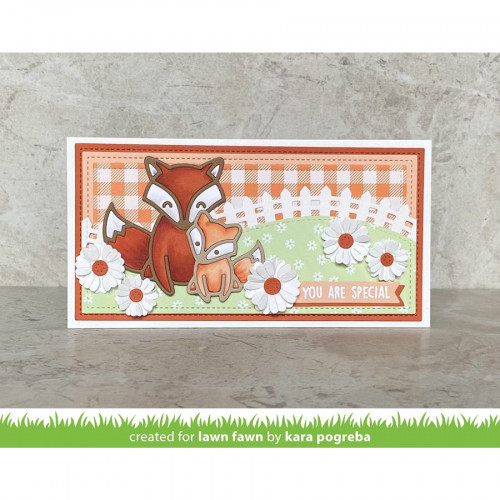 Matrice de découpe DIE Slimline picket fence border