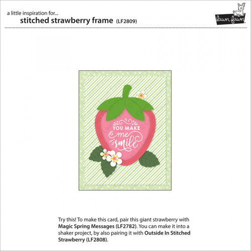 Matrice de découpe DIE Stitched strawberry frame