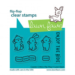 Tampons Transparents Clear Stamps Coaster Critters Flip-Flop