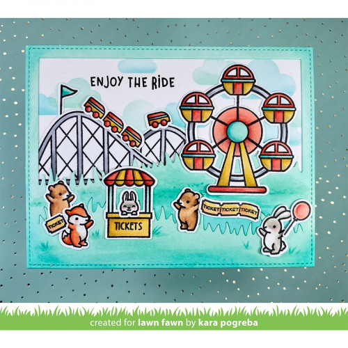 Tampons Transparents Clear Stamps Coaster Critters Flip-Flop