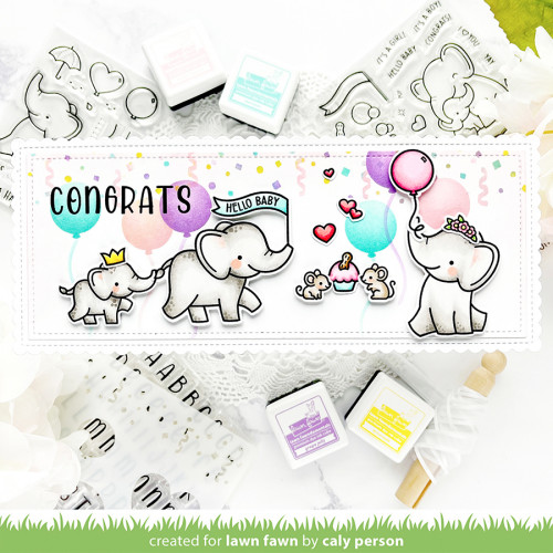 Tampons Transparents Clear Stamps Parade d'Éléphant Add-on