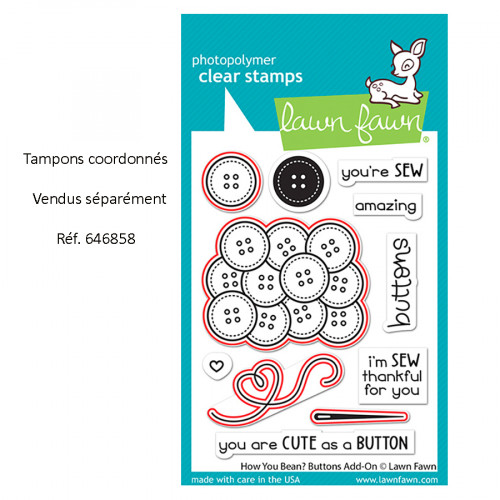 Matrice de découpe Dies Coaster How you bean ? Boutons add-on