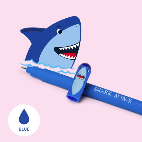 Stylo gel effaçable Animal Requin