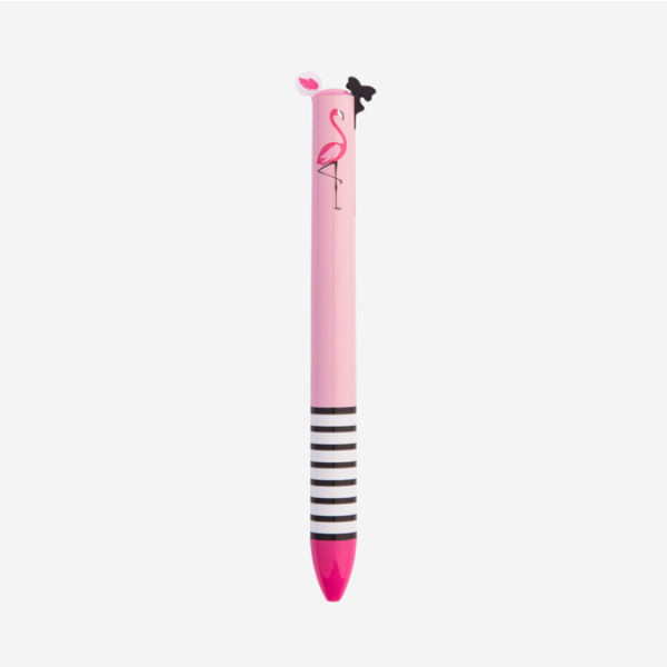 Style bille Click & Clack 2 couleurs Miss Flamingo