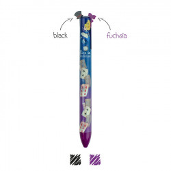 Stylo-bille double couleur Click&Clack Alice in Wonderland