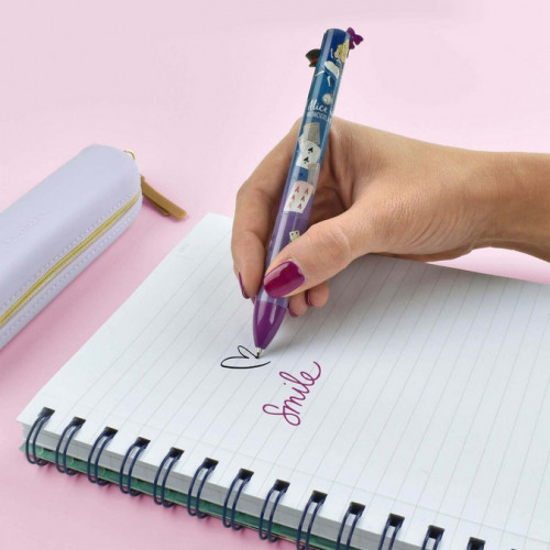 Stylo-bille double couleur Click&Clack Alice in Wonderland