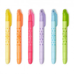 Surligneurs Effaçables Magic Highlighters 6 pcs