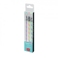 Stylo Gel Multicolore Twist Set de 3