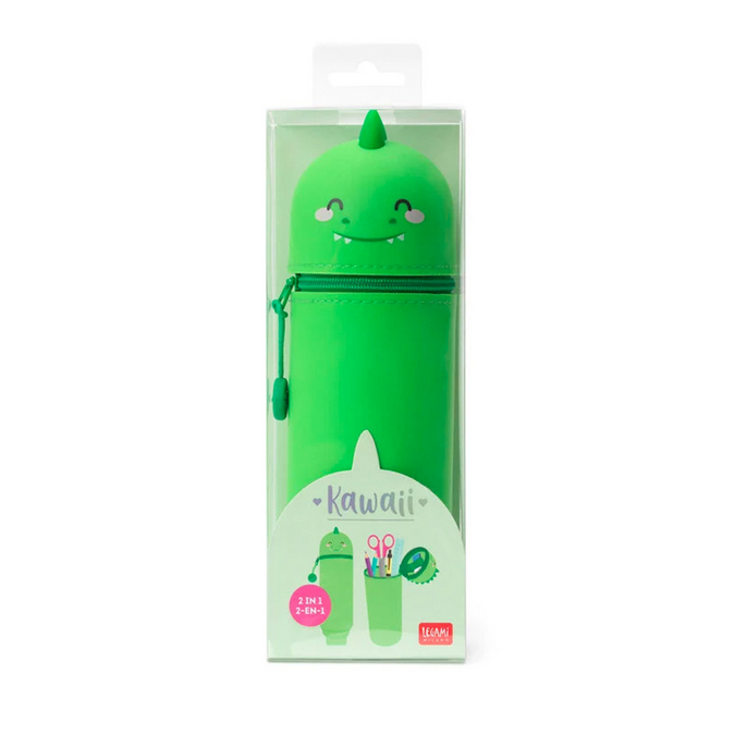Trousse 2 En 1 En Silicone + 8 Stylos Gel Effaçables 0,7 Mm - Design Kawaii Animaux - Pour école, Bureau - 6