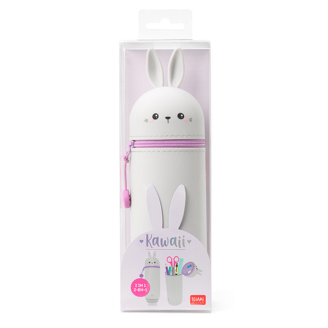 Trousse 2 en 1 Silicone Souple Kawaï Bunny - Scrapmalin