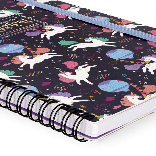 Carnet de Notes à spirale 15 x 21 cm Ligné Licorne