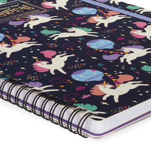 Carnet de Notes à spirale 21 x 29 cm Ligné Licorne