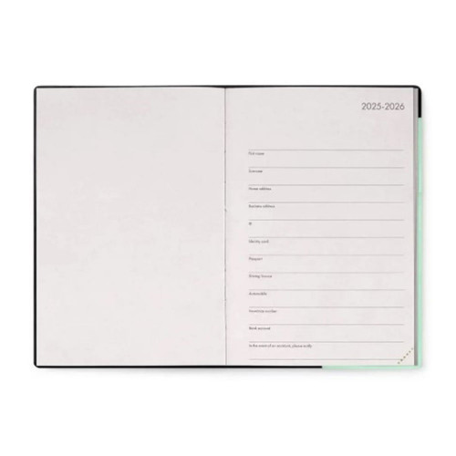 Agenda semainier 2026 Mint 18 x 12 cm - Legami