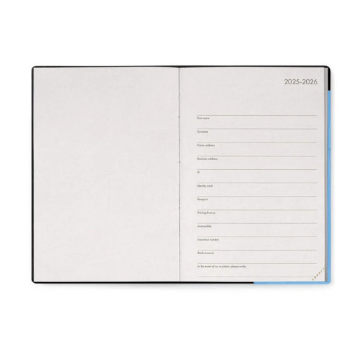 Agenda semainier 2026 Blue 18 x 12 cm - Legami
