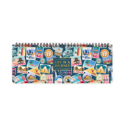 Planificateur de bureau 2026 - 27,7 x 10,2 cm Travel stickers - Legami