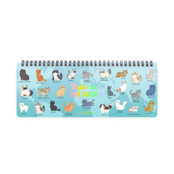 Planificateur de bureau 2026 - 27,7 x 10,2 cm Kitty - Legami