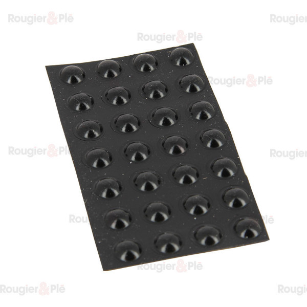 Gouttes adhésives noires 1 cm x 3 mm x 28 pcs