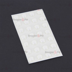 Gouttes adhésives translucides 1 cm x 3 mm x 28 pcs