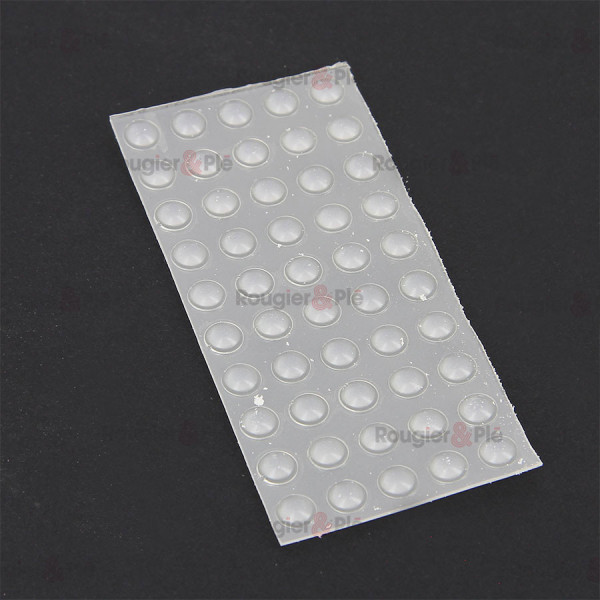 Gouttes adhésives translucides 6 mm x 2 mm x 50 pcs