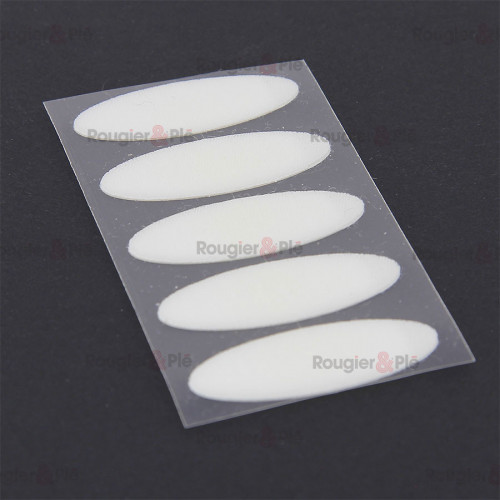 Pastilles Velcro adhésives ovales blanches x 5 pcs