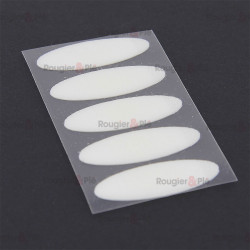 Pastilles Velcro adhésives ovales blanches x 5 pcs