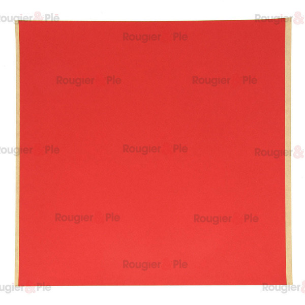 Papier tissé fin adhésif 30 x 30 cm Rouge