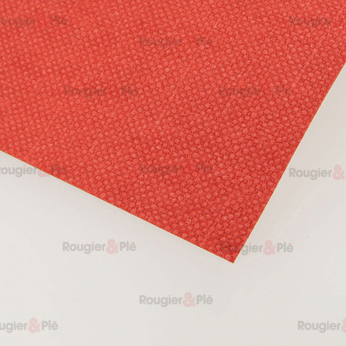 Papier tissé façon tressage adhésif 30 x 30 cm Rouge