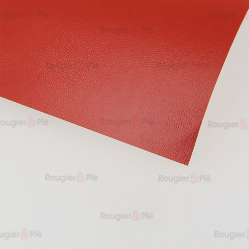 Skivertex adhésif 30 x 30 cm Touché lisse Rouge