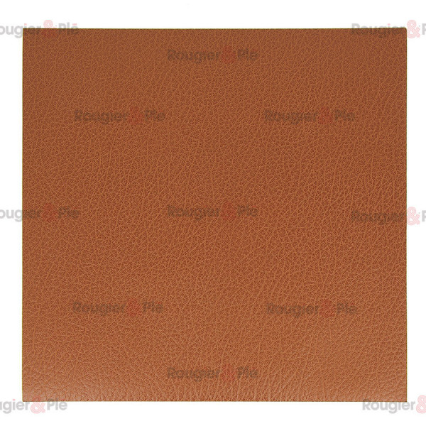 Skivertex adhésif 30 x 30 cm Touché cuir gros grains Marron