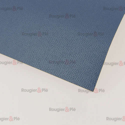 Skivertex adhésif 30 x 30 cm Touché cuir petits grains Bleu gris