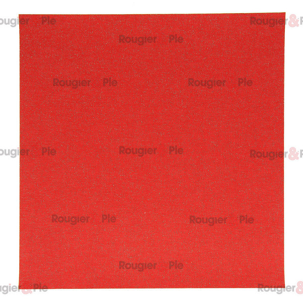 Toile tissée pailletée adhésive 30 x 30 cm Rouge