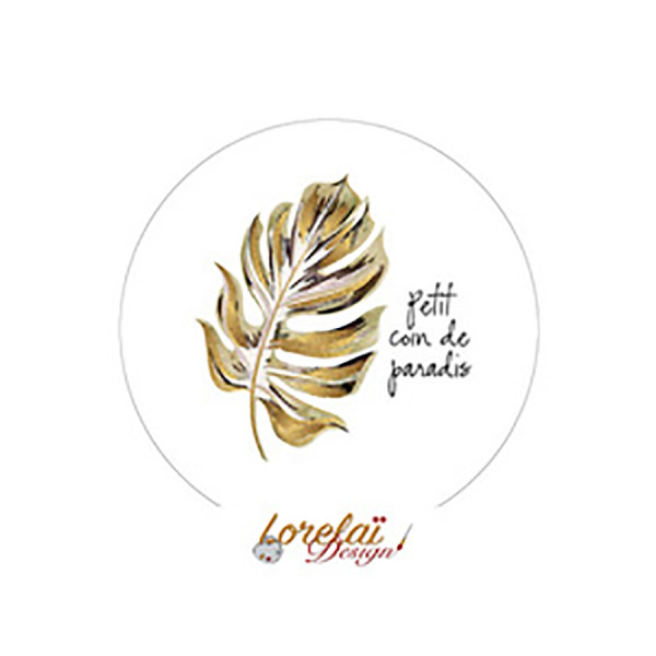 Badge Petit Coin de Paradis 38 mm 1pc