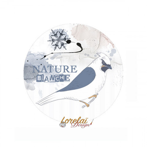 Nature Blanche Badge Nature blanche 38 mm