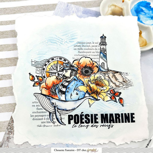 Tampons transparents Poésie marine