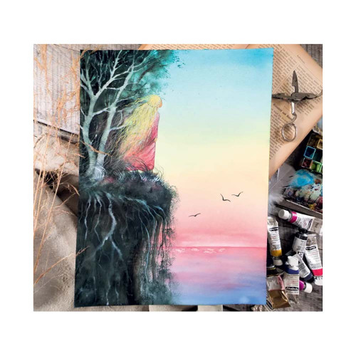 Livre Paysages fantastiques à l'aquarelle - Editions de Saxe