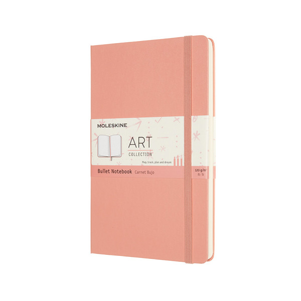 Carnet Bullet Art Pointillé 13 x 21 cm Rose Corail