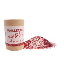 Tube de paillettes végétales 35g - Rouge