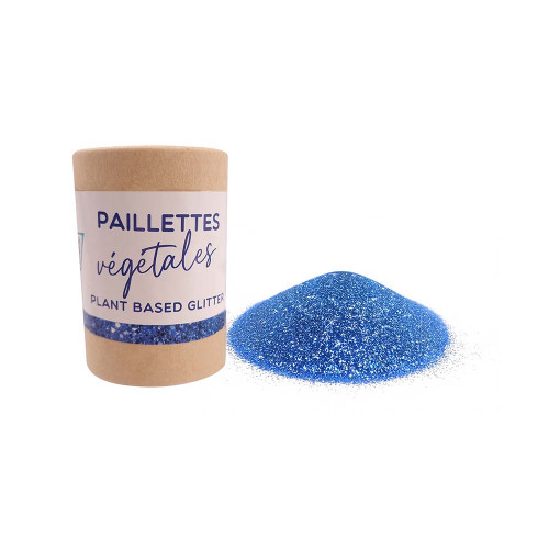 Tube de paillettes végétales 35g - Bleu