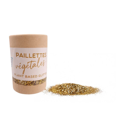 Tube de paillettes végétales 35g - Or